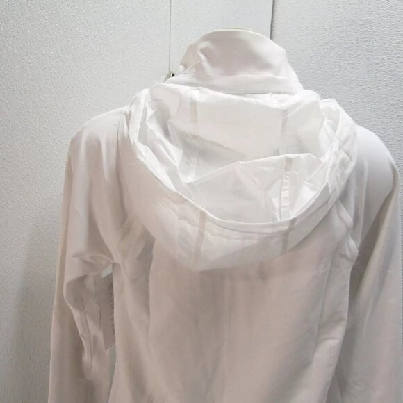 NEW ATHLETA Womens Interval Workout Hooded Jacket White Size L - Picture 11 of 12